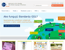 Tablet Screenshot of gs1sk.org